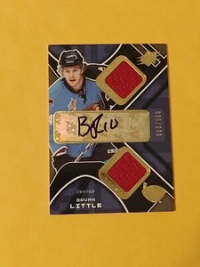 2007-08 SPX Hockey Rookie Jersey Auto #203 Bryan Little RC #/999  Atlanta