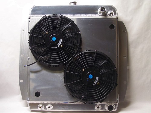1957 1958 1959 CHEVY TRUCK ALUMINUM RADIATOR LS motor with fans ...