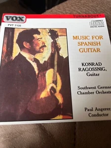 Music For Spanish Guitar- Konrad Ragossnig (CD, 1987, VOX/Turnabout) - Imagen 1 de 1