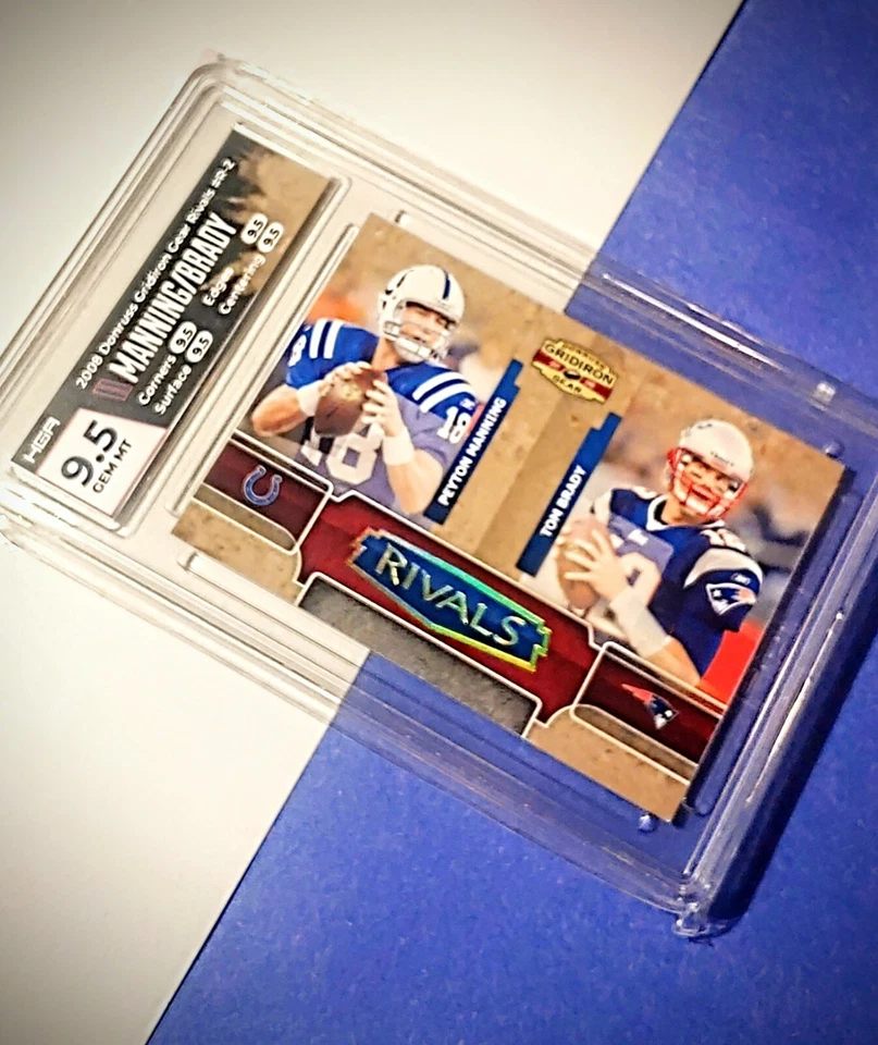 Tom Brady 2008 Donruss Gridiron Rivals Manning GOLD /100 ONLY GEM MINT NO10 READ - Image 1 of 3