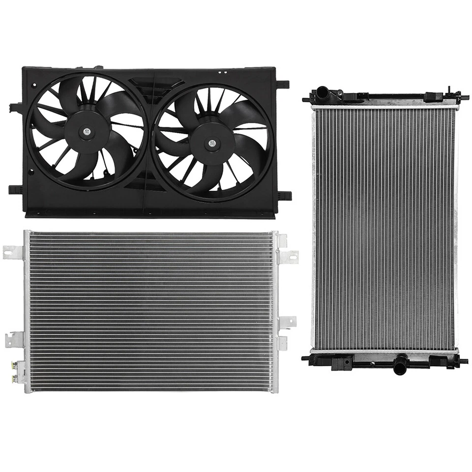 Radiator Condenser Cooling Fan For 07-09 Dodge Caliber 2007-2010 Jeep Compass Foto 1 de 4
