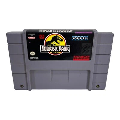 Jurassic Park (Nintendo SNES, 1991, Ocean of America) Cartridge Only - Tested - Image 1 of 4