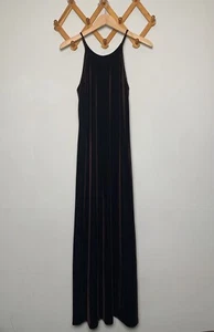 Maxi Vestido Vintage Para Mujer Años 90 Hampton Nites Marrón Chocolate Terciopelo Talla 4 - Imagen 1 de 6
