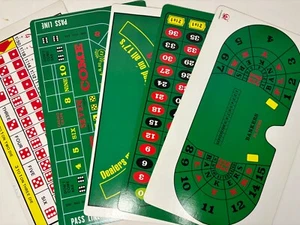 Set of 5 Casino Game Placards - Blackjack, Roulette & More - Stag and Doe - Picture 1 of 6