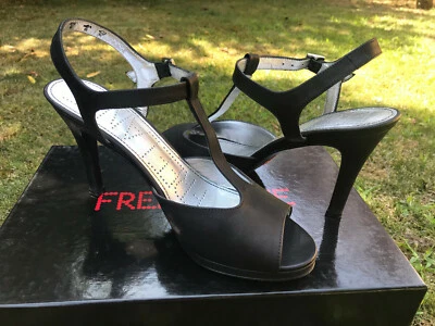 Sandales Free Lance HOPE 7 SALOME, cuir noir, T37,5 fr / 6.5 US, TBE - Photo 1/4
