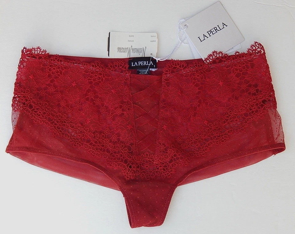 BIKINIS LA PERLA SHONNMISAKI CORDONES ROJO OSCURO talla 3(IT) M NUEVOS $174 AUTÉNTICOS Foto 1 de 2