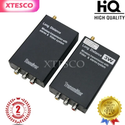 3W Wireless Audio Video Transmitter AV Sender Receiver Long TX RX Set 2000M - Bild 1 von 4