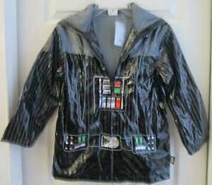 Disney Store Deluxe Star Wars Darth Vader Raincoat Hooded   S 5/6