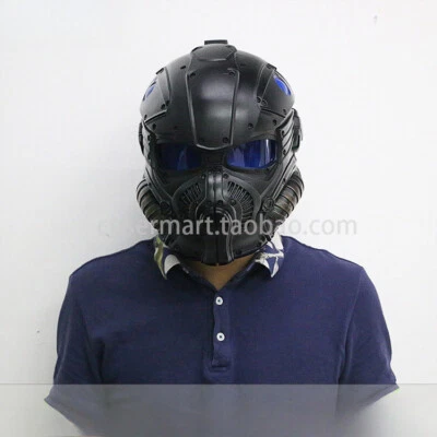 Game Gears of War Onyx Guard Helmet COG Combat Helmet Lens Cosplay Prop Fancy - Image 1 of 4