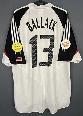 CAMISA DE FUTEBOL MASCULINA ALEMANHA 2004/2005 DEUTSCHLAND BALLACK TAMANHO 2XL - Imagem 1 de 4