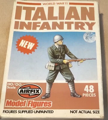 36 Airfix Figuren 1/72 HO/OO  Italian Infantry  2. WK  80er Jahre mit OVP RAR - Bild 1 von 3