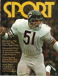 1970 Sport Magazine football Dick Butkus Chicago Bears Clemente GOOD NEWS STAND - Picture 1 of 5
