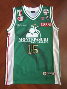 Canotta MICHELORI MENS SANA MONTEPASCHI SIENA basket maglia jersey Hackett Match - Foto 1 di 8