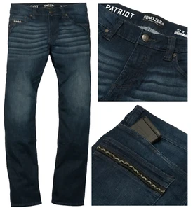 Howitzer Style Men's Denim Jean Patriot Rank Military Grunt 34" INSEAM - Picture 1 of 6