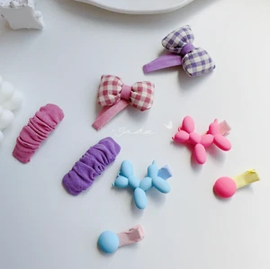 Adorable and Durable: High-Quality Bow Fabric Hair Clips for Kids Paw-some Style - Picture 1 of 13