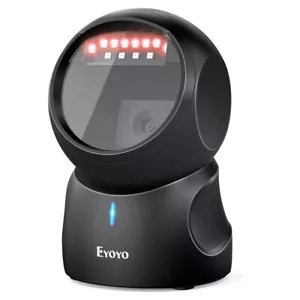 Eyoyo Omnidirectional 2D QR Code USB Desktop Barcode Scanner for POS Library - Picture 1 of 11