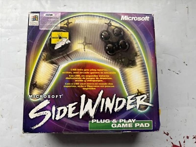 Microsoft Sidewinder USB Plug & Play Game Pad Windows 98 1.0 Foto 1 de 4