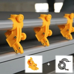 1 x Soporte de hoja amarillo y 1 x Clip gris para máquina laminadora de formato ancho de 60" - Imagen 1 de 13