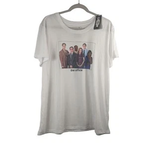 The Office Short Sleeve Graphic T-Shirt White XXL Crew Neck Lightweight Pajama - Picture 1 of 6