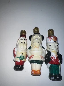 Disney Minnie Mouse A Seven Dwarves N Bbsn See Light Bulbs VTG Milk Glass WORK! - Picture 1 of 5
