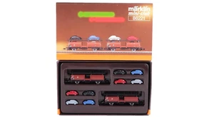 Z Scale Marklin Mini-Club 86221 VW Beetle Car Transport Wagon Set DB - Picture 1 of 5
