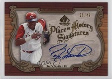 2006 SP Legendary Cuts Place in History Signatures /49 Barry Larkin Auto HOF