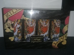 Authentic Ed Hardy Barware Shot Glasses - Picture 1 of 6