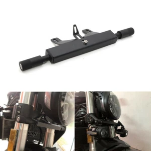Black Head Fog Spot Light Mounting Bracket Adapter For Benelli Leoncino 500 752s - Foto 1 di 9
