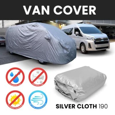 Cubierta de coche furgoneta sol lluvia polvo impermeable para Toyota Hiace Commuter 2019-2022 Foto 1 de 4