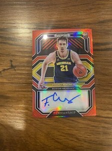 2021-22 Prizm Draft Picks College Penmanship FRANZ WAGNER  AUTO Red Prizm # /49