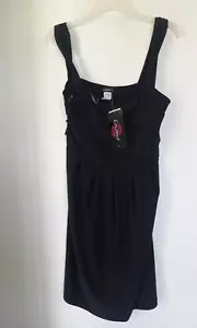 Vestido de verano Cocomo negro con tirantes talla 10 NUEVO - Imagen 1 de 4