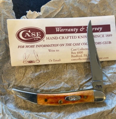 CASE XX 610096 SS 2008 Tiny Toothpick HRVST ORG SM BN CC Item# 07400 - Image 1 of 4