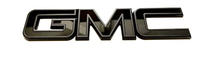 Emblema de puerta trasera GMC apagón para GMC Sierra 1500 2500HD 3500HD 2015-2019 Foto 1 de 2