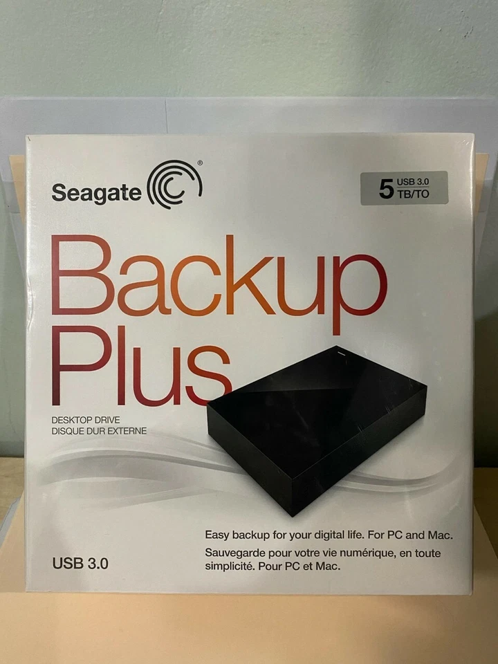 Seagate Backup Plus 5TB Desktop External Hard Drive USB 3.0_New - Image 1 of 4