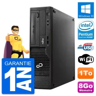 PC Fujitsu Esprimo E510 DT Pentium G2020 RAM 8Go Disco Duro 1To Windows 10 Wifi - Imagen 1 de 4