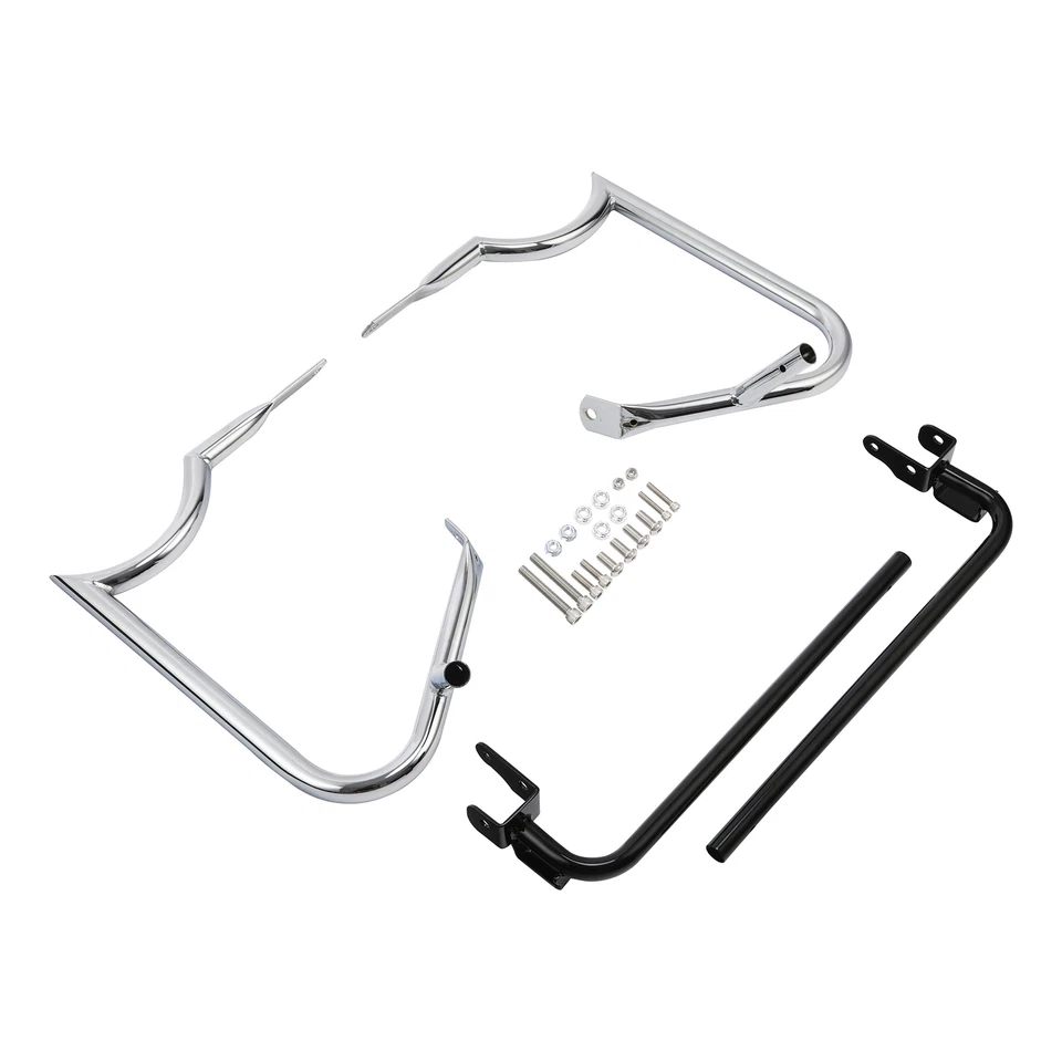 Barras protectoras de soporte para bolsa de sillín aptas para Harley Touring Street Road Glide 2014-up Foto 1 de 4