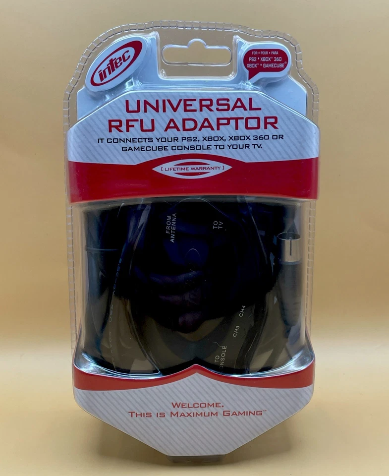 Intec Universal RFU Adapter Connects PS2 XBOX Gamecube Console to TV - NEW  - Image 1 of 4