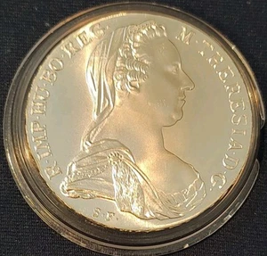 Theresientaler SF. 1780 X, Österreich Silber In Stempelglanz In Kapsel. - Bild 1 von 2