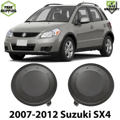 Front Fog Lights Cover Primed Plastic Left & Right Side For 2007-2012 Suzuki SX4 Foto 1 de 4