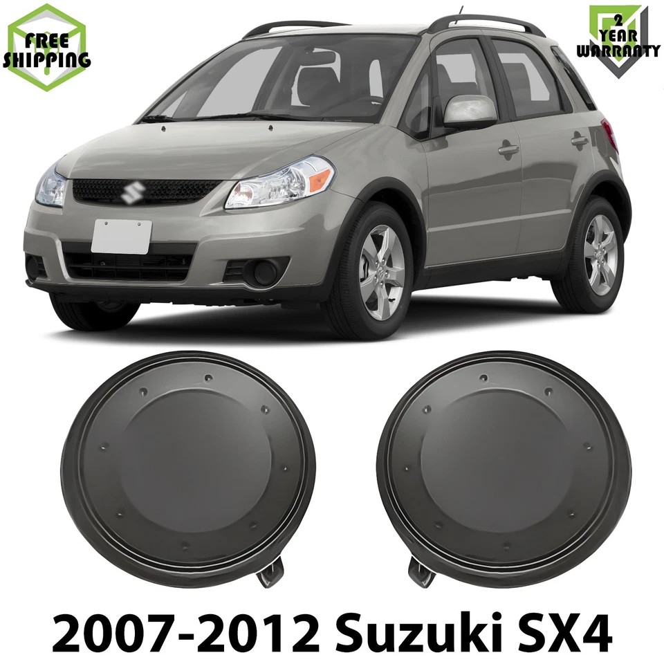 Front Fog Lights Cover Primed Plastic Left & Right Side For 2007-2012 Suzuki SX4 Foto 1 de 4
