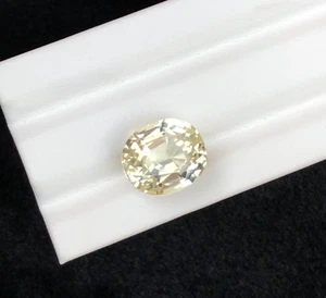 12.30 CT Yellow Kunzite Cut Cushion Shpe loose gemstone From Afghanistan. - Picture 1 of 9