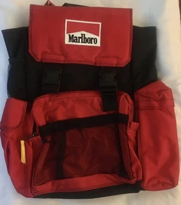 NEW With Tags Marlboro Gear Red Large Hiking Rucksack Bag Backpack Vintage - Picture 1 of 8