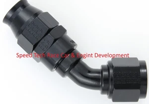 Fragola 684512-BL -12 AN 45 Degree PTFE Real-Street Black Hose End @ Speed Tech - Picture 1 of 1