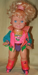 Vintage 1991 Tyco California Rollerblade Baby Puppe - Bild 1 von 10