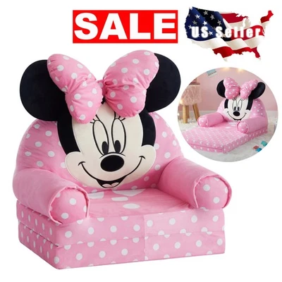 Minnie Mouse розовый откидной стул для лежака диван для детей девочки ясельного возраста 1-3 - Изображение 1 из 4