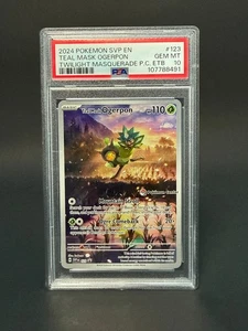 PSA 10 Teal Mask Ogerpon Pokemon Center 123 Promo GEM MINT /w Stand RARE Low Pop - Picture 1 of 1