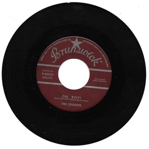 The Crickets: "Oh, Boy!" / "Not Fade Away" - VG '57 hit - plays Near Mint! - Picture 1 of 1