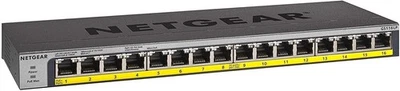 NETGEAR 16 Port PoE Gigabit Switch 16 x PoE+ @ 76 W (GS116LP) -IncVAT - Image 1 of 3