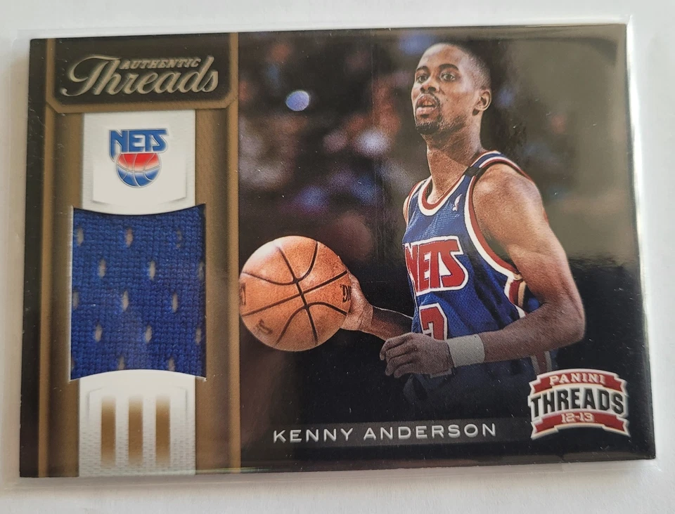 Tarjeta de camiseta #59 Panini Threads Kenny Anderson 2012-2013 usada en juegos Foto 1 de 1