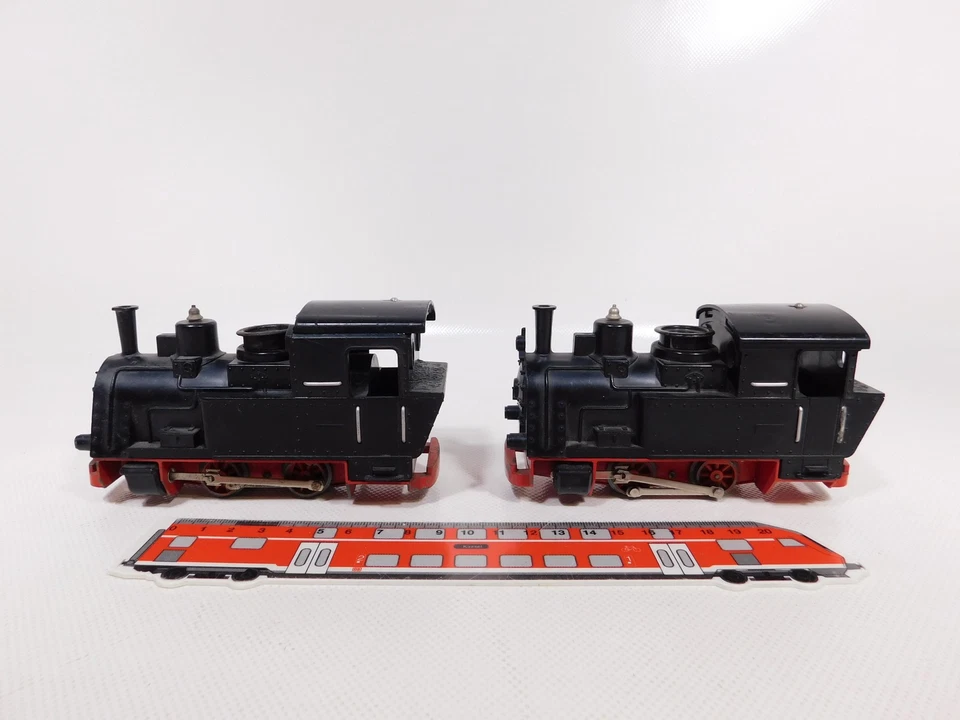 2x Biller Bahn Spur 0e No. 500 Dampflok UNGEPRÜFT Lok Dampflokomotiven #DZ166-1 - Bild 1 von 4